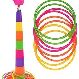 amtiq 2 in 1 Ring Toss Game | Shape Sorter Color Recognition Aim and Strike Game-picture-28