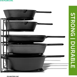 fangruik Bartan Stand Multi-Purpose Kitchen Organizer Rack Crepe Pan 30 cm diameter 5 L capacity-picture-19