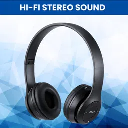 aizina Foldable Bluetooth Headphones with Zenith Bass Response_BG Bluetooth & Wired Headset image 1