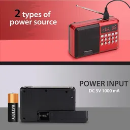 MICROBOTS Bluetooth Speaker with Powerful Sound,FM Recording, Hidden Antenna, 6w-12 Hours FM Radio image 5