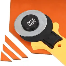 deziine 45 mm Rotary Cutter Easy Fabric Cutting Scrapbooking Comfortable Handle for Right and Left Handed Cutting Tool Quilting Crafting Sewing Rotary Fabric Cutter image 4