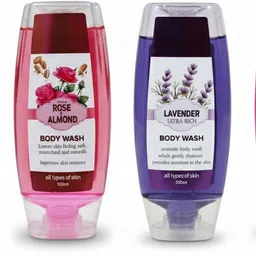 genziva Body Wash Shower Gel Combo - Fresh Lime, Rose & Almond, Lavender, Water Lilly image 2