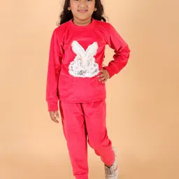 Stuffie Land Girls Round Neck Long Sleeves Applique Night suit-picture-20