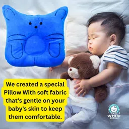 White Bubble Newborn Head Shaper Takiya Polyester Fibre Animals Baby Pillow Pack of 1 image 3
