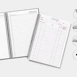 write on white CLASSIC NIHAR SPIRAL A4 Notebook RULLED 200 Pages image 4