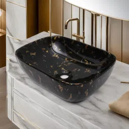 mozato (18*13*5) inch attractive premium designer basin (super glossy finish) / (46*32.5*14) cm luxurious ceramic basin / top counter basin / Table Top Basin-picture-26