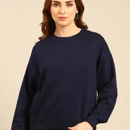 Mast & Harbour Round Neck Cotton Sweatshirt-picture-29
