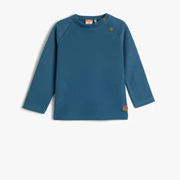 Koton Boys Round Neck Pure Cotton Sweatshirt image 1