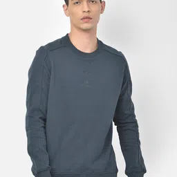 Woods Men Navy Blue Solid Sweatshirt-picture-37