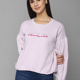 Allen Solly Woman Women Purple Printed Sweatshirt-picture-23