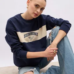 Styli Women Colourblocked Sweatshirt-image-35