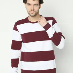 R&B Striped Cotton Pullover Sweatshirt-picture-15