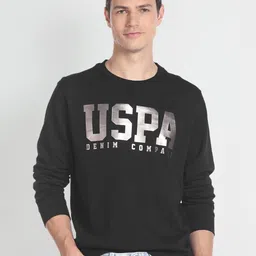 U.S. Polo Assn. Denim Co. Brand Logo Printed Cotton Sweatshirt-picture-43