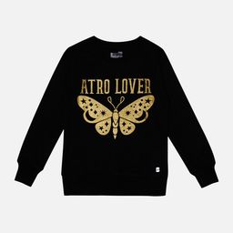 Bodycare Kids Girls Graphic Printed Cotton Pullover Sweatshirt-picture-0