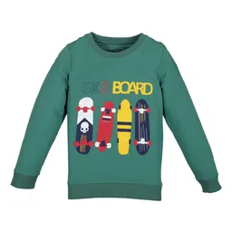 PLUM TREE Boys Green Printed Sweatshirt-picture-27