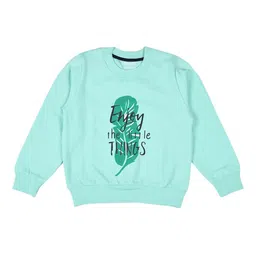 FUNKRAFTS Unisex Kids Green Printed Fleece Sweatshirt-picture-32
