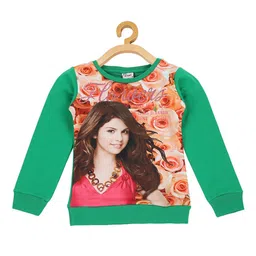 Actuel Girls Green Printed Sweatshirt-image-16