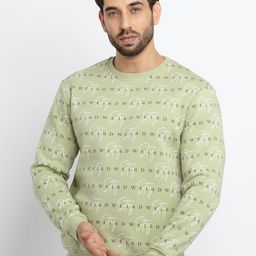 Status Quo Men Green Printed Cotton Sweatshirt-picture-26