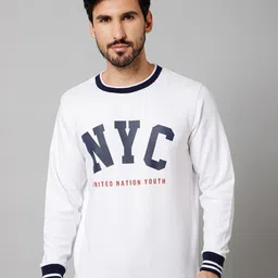 Cantabil Typography Printed Cotton Pullover Sweatshirt-image-91