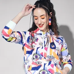 The Dry State Women Graphic  Printed Hooded Fleece Sweatshirt-picture-29