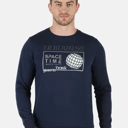 Monte Carlo Men Navy Blue Printed Sweatshirt-picture-38