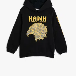 Koton Boys Typography Printed Hooded Sweatshirt-picture-28