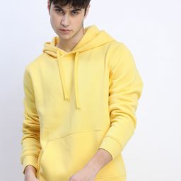 HIGHLANDER Men Yellow Hooded Sweatshirt-picture-23