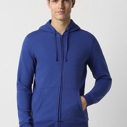 Peter England Casuals Hooded Front-Open Sweatshirt-picture-15