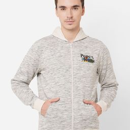Pepe Jeans Men Beige Zip Through Hoodie Sweatshirt-picture-21