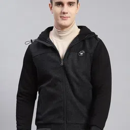 Monte Carlo Chevron Self Design Hooded Long Sleeves Sweatshirt-picture-25