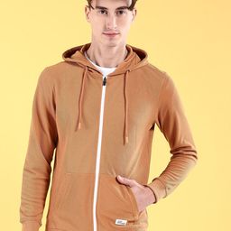 The Indian Garage Co Hooded Neck Long Sleeve Zip Detail Front-Open Sweatshirt-picture-1