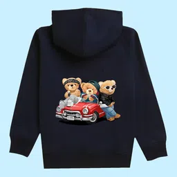 NUSYL Kids Printed Hooded Pullover Sweatshirt-picture-57
