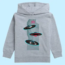 NUSYL Kids Space Printed Hooded Pullover Sweatshirt-picture-24