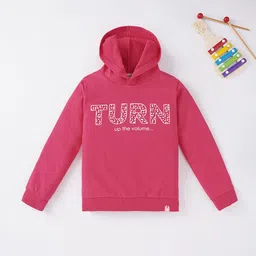 Ed-a-Mamma Girls Printed Hooded Sweatshirt-image-62