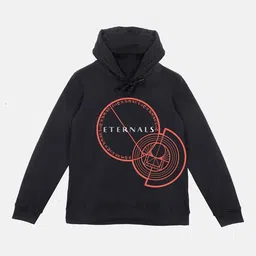 YK Marvel Boys Black Eternals Printed Hooded Sweatshirt-picture-33