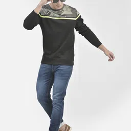Crimsoune Club Geometric Printed Long Sleeves Pullover Sweatshirt-image-3