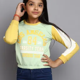 V-Mart Girls Typography Printed Round Neck Fleece Sweatshirt-picture-37