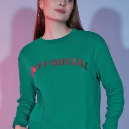 DressBerry Typography Printed Long Sleeves Pullover image 1