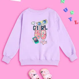 NUSYL Girls Graphic Printed Oversized Sweatshirt-picture-40
