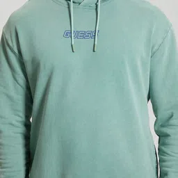 GUESS Hooded Pure Cotton Pullover Sweatshirt image 2