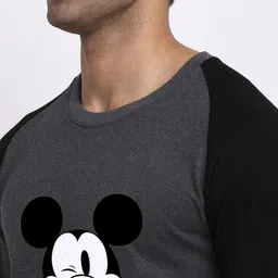 Friskers Men Grey Micky Mouse Printed Sweatshirt image 3