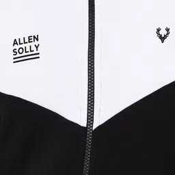 Allen Solly Men Black & White Colourblocked Sweatshirt image 2