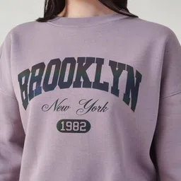 MKH Typography Printed Drop Shoulder Long Sleeve Dry Fit Cotton Pullover Sweatshirt image 2