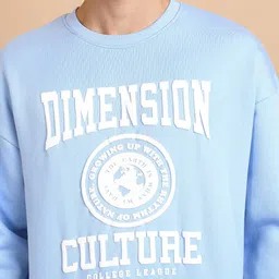 HIGHLANDER Typography Printed Long Drop Shoulder Over Sized Pullover Sweatshirt image 3