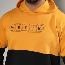 Instafab Plus Plus Size Colourblocked Hooded Cotton Pullover image 2