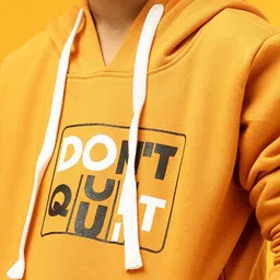 Instafab Boys Typography Printed Cotton Hood Pullover Sweatshirt image 5