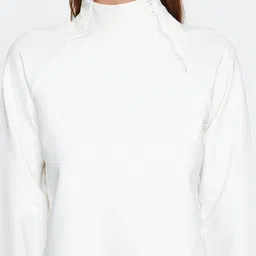 Trendyol High Neck Half Zipper Pullover Sweatshirt image 2