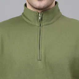 Hancock Mock Collar Anti Odour Fleece Sweatshirt image 2