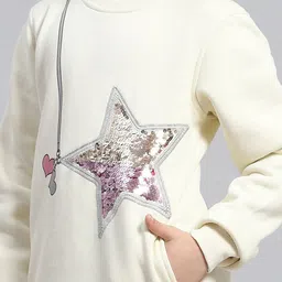 Monte Carlo Girls Sequinned Embellished Pullover Sweatshirt image 3