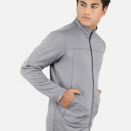 rock.it rock it Men Grey Solid Sweatshirt image 3